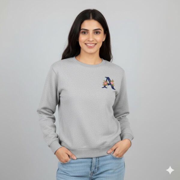 'A' Initial Sweatshirt