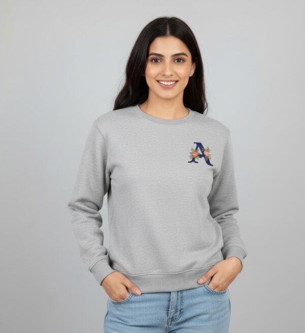 'A' Initial Sweatshirt