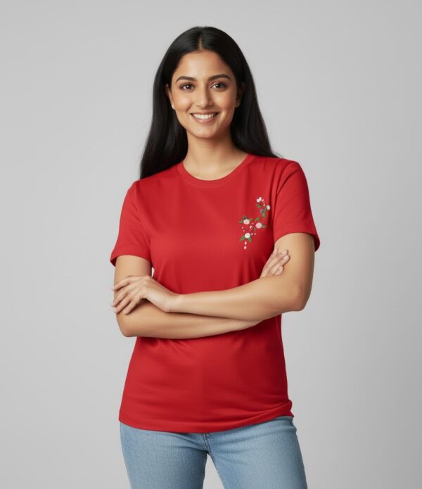 Vibrant Yarn Embellished Casual Top