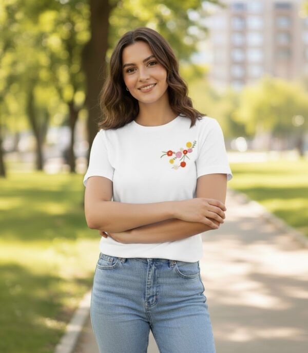Floral Cotton T-Shirt