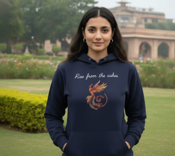 Phoenix Rise Embroidered Hoodie