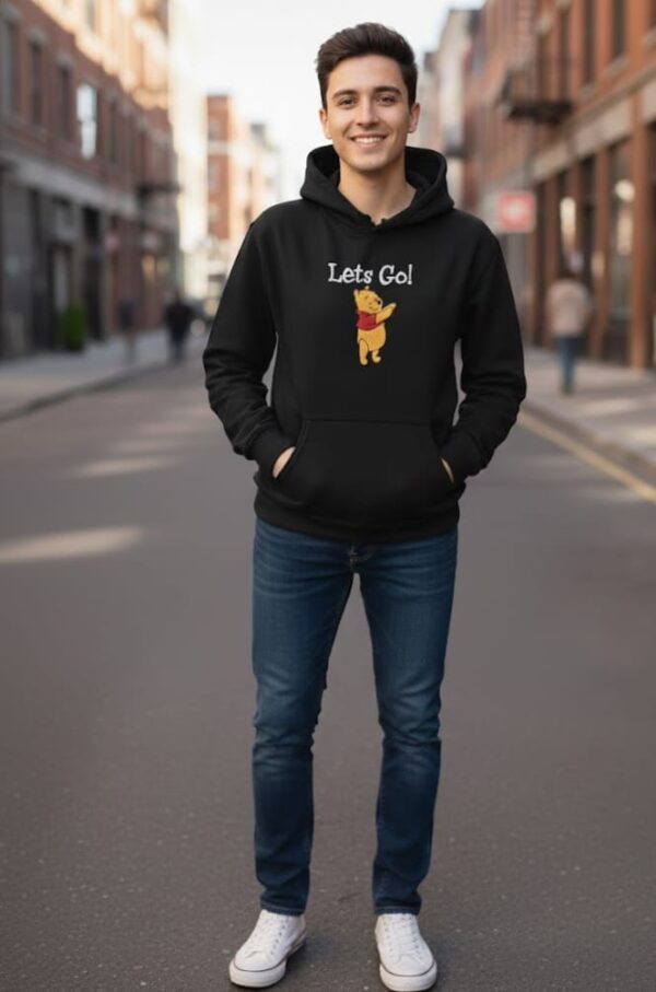 “Let’s Go!” Playful Cartoon Sweatshirt