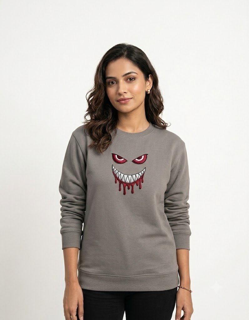 Devil Smile Graphic Sweatshirt