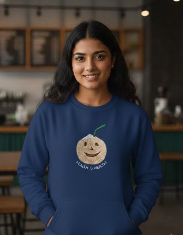 Coco Smiles – Hand Embroidered Sweatshirt