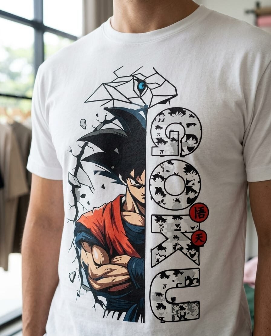 Men’s Goku Printed Cotton Regular Fit T-Shirt