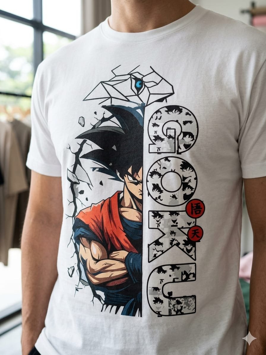 Men’s Goku Printed Cotton Regular Fit T-Shirt