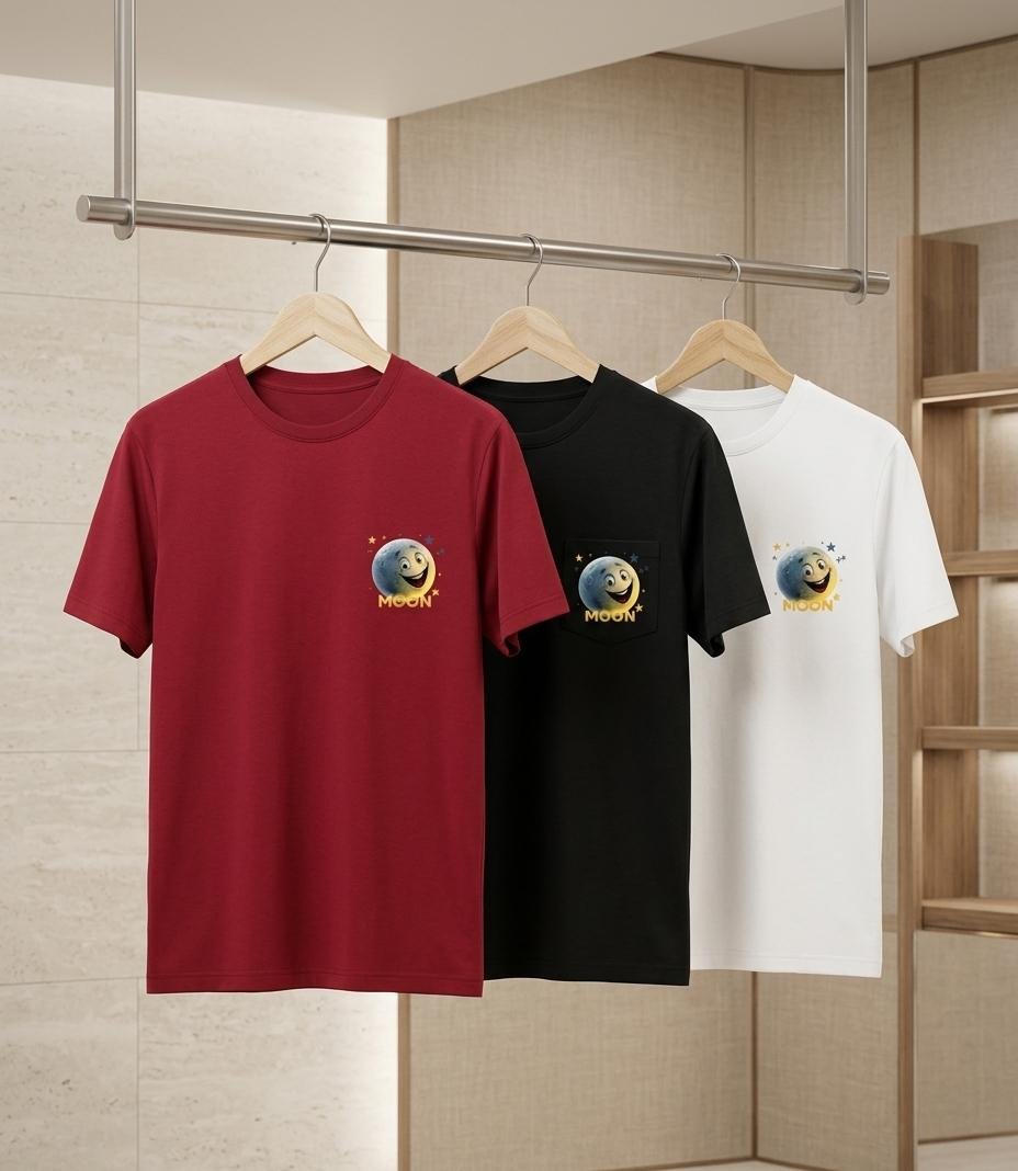 Moon Pocket Graphic Regular-fit T-Shirt