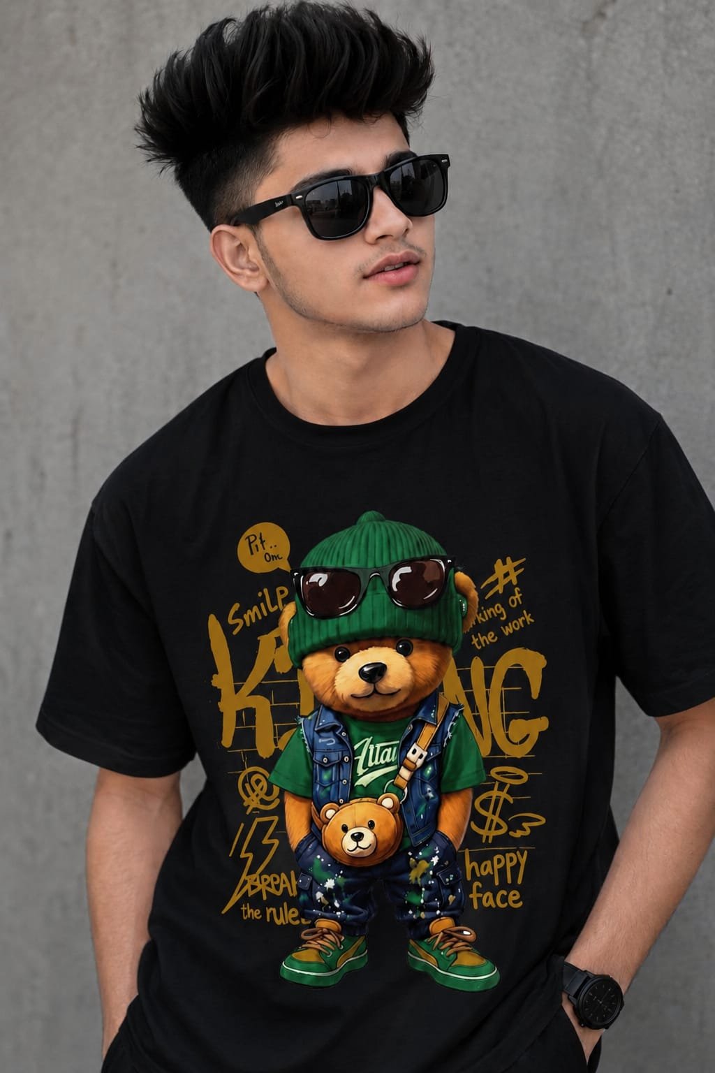 Hype Bear Streetwear Regular Fit T-Shirt