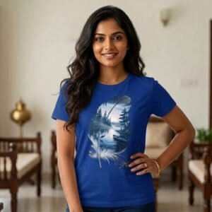 Nature Wave Graphic Regular Fit T-Shirt
