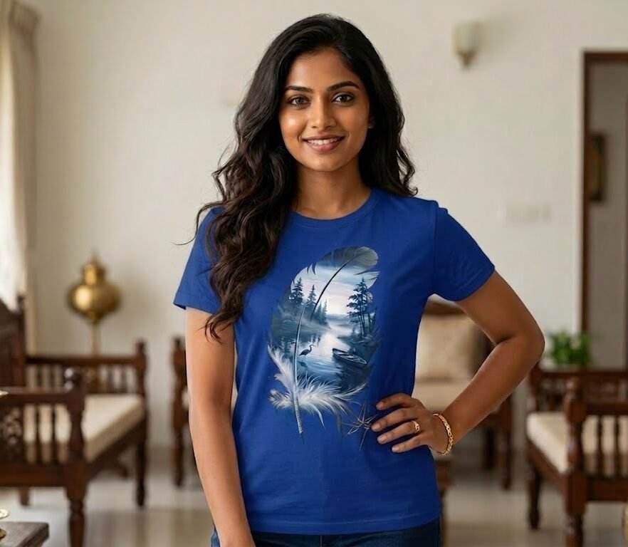 Nature Wave Graphic Regular Fit T-Shirt