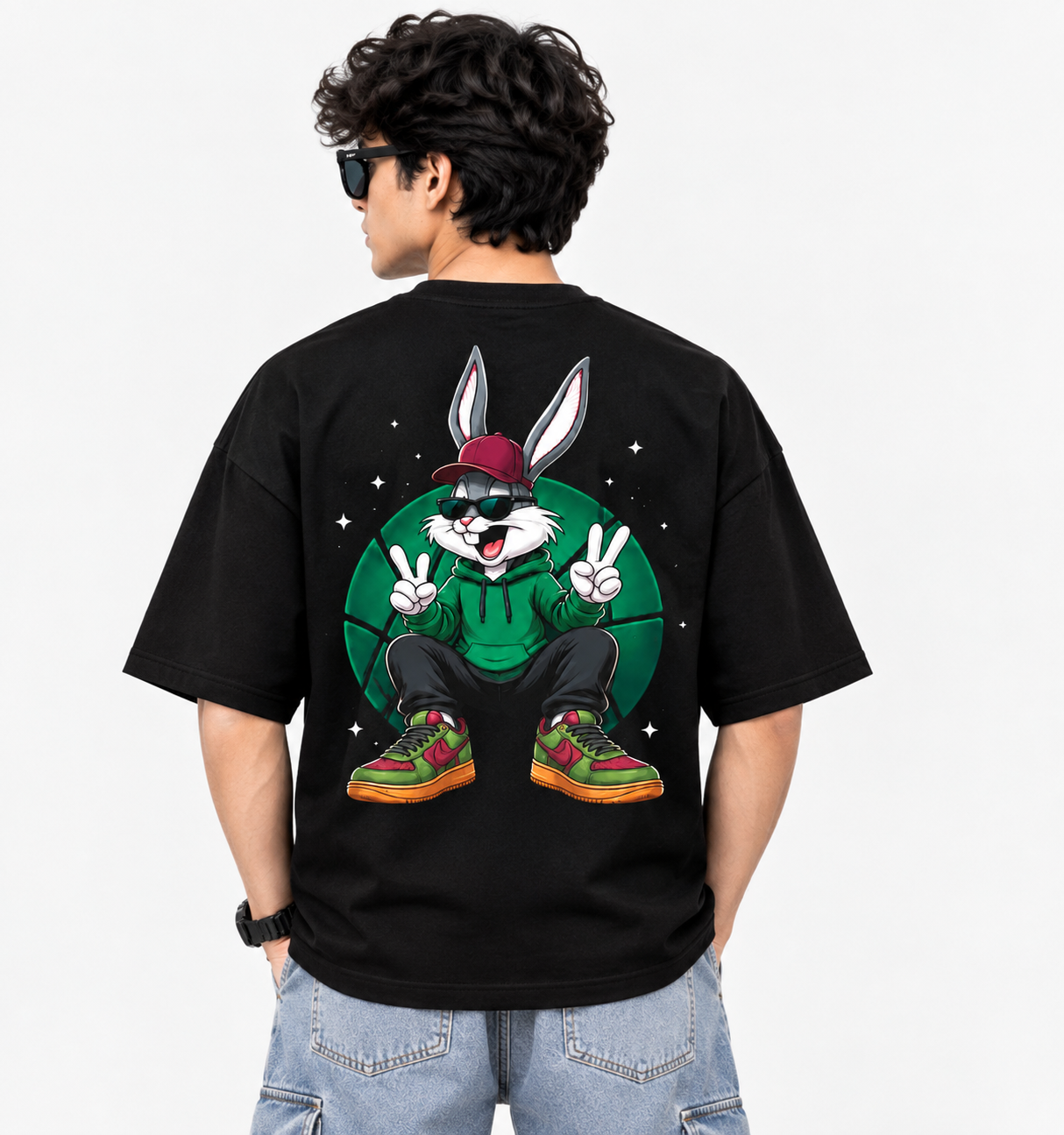 Streetwear Cartoon Graphic Oversized T-Shirt